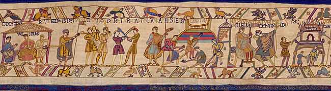 Beachhead scene 3 - Bayeux Tapestry